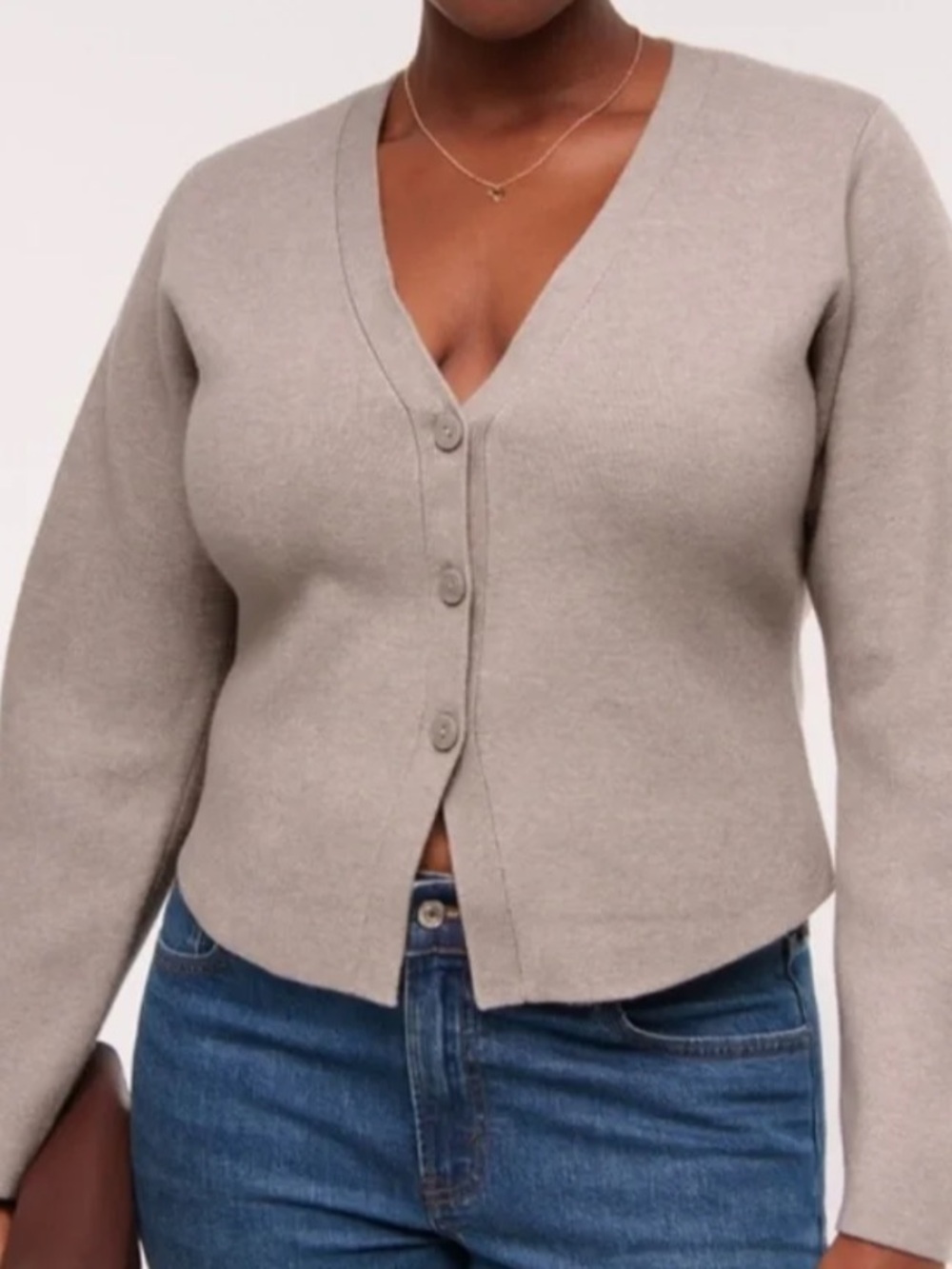 Abercrombie & Fitch LuxeLoft Rounded Sleeve Cardigan Large NWT